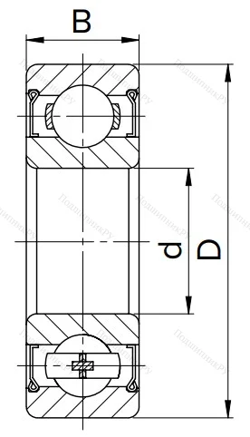 Миниатюрный шариковый подшипник MR 95 ZZ в Владикавказе