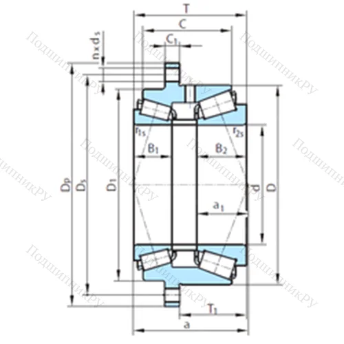 Подшипник роликовый радиально-упорный  69-17-1