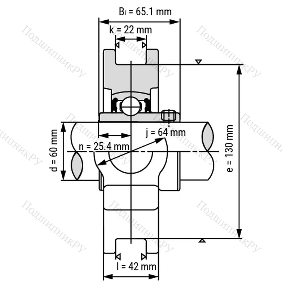 Подшипниковый узел UCT 317 - Вал: 85 мм