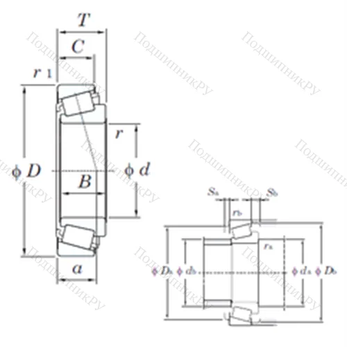 Подшипник роликовый радиально-упорный HI-CAP 57583LFT от производителя  KOYO