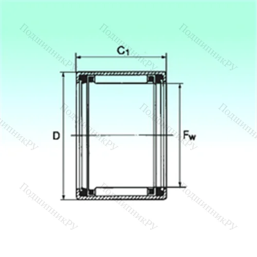 Подшипник игольчатый радиальный HK 1516 2RS
