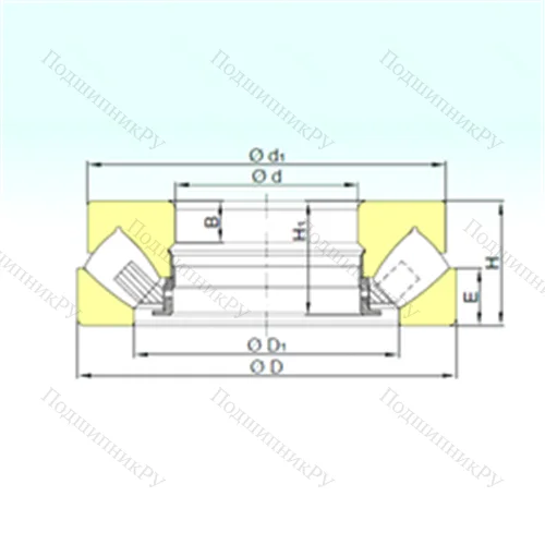 Подшипник роликовый упорно-радиальный 294/750 M от производителя  ISB