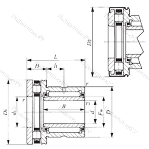 Подшипник комбинированный NBXI 3532Z
