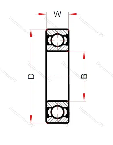 Высокотемпературный подшипник 6307 BHTS ZZ 280° (BECO) от производителя  BECO