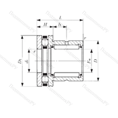 Подшипник комбинированный NBX 4532