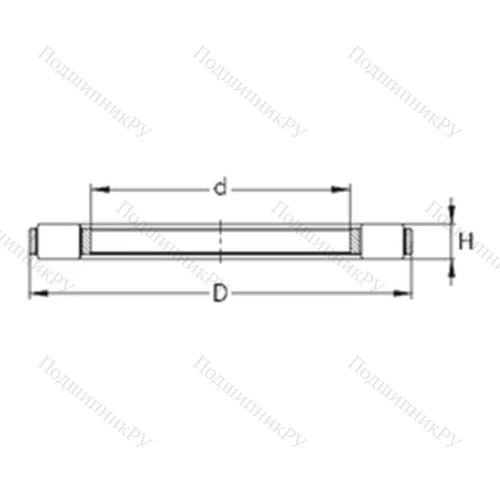 Подшипник роликовый упорный K 81136-MB