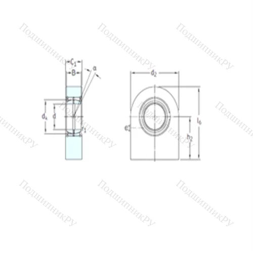 Подшипник скольжения сферический SCF 35ES