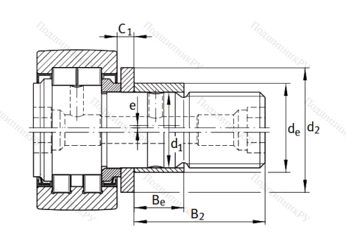 Подшипник NUKRE 47 от производителя  INA