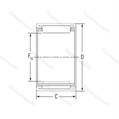 Подшипник игольчатый радиальный BTM 2220A