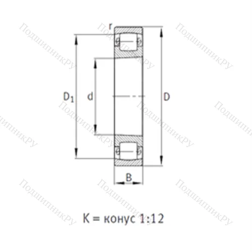 Подшипник роликовый радиальный самоцентрирующийся 20207-K-TVP-C 3