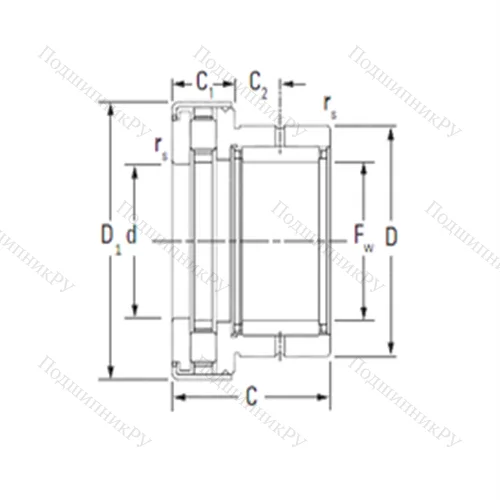 Подшипник комбинированный NAXR 45Z.TN