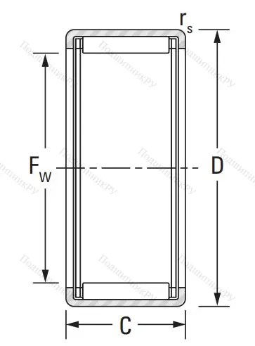 Игольчатый подшипник HK 2016 от производителя  KOYO