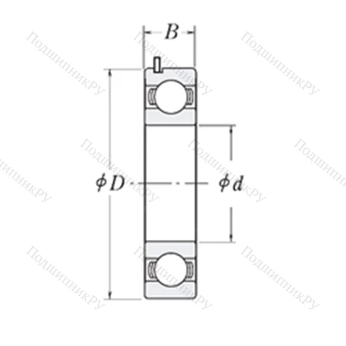 Подшипник шариковый радиальный 83519D-9C 3
