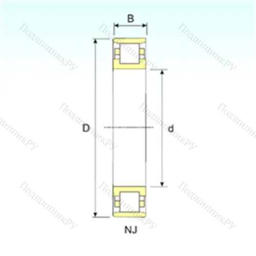 Подшипник роликовый радиальный N 30/600 K от производителя  ISB