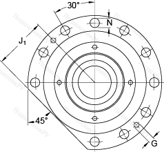 Подшипник FBSA 208 A/QFC