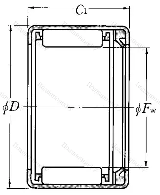 Игольчатый подшипник HK 2218 L/3AS от производителя  NTN