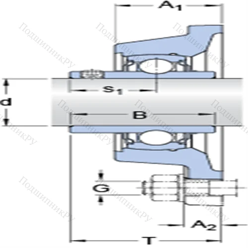 Фланцевые подшипниковые узлы типа Y с прямоугольным фланцем для высоких температур FY 1.15/16 TF/VA 228