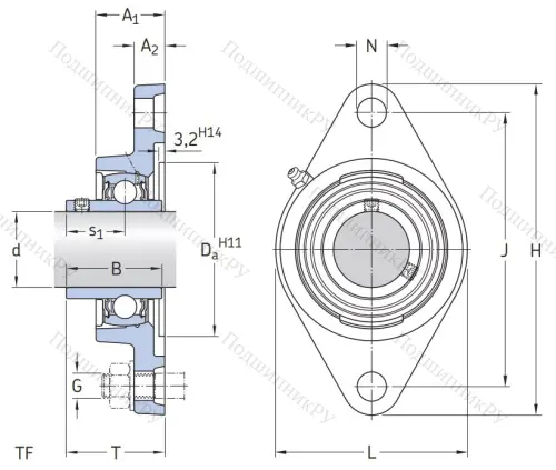 Подшипниковый узел FYTB 12 TF в Владикавказе