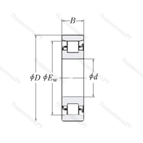 Подшипник роликовый радиальный XLRJ 11.1/2