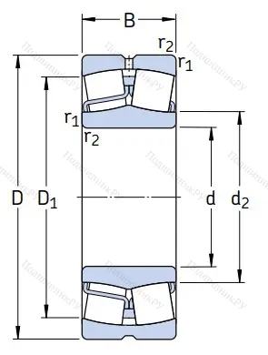 Сферический роликовый подшипник 23128 CC/W 33 от производителя  SKF