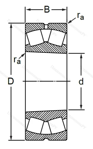 Сферический роликовый подшипник с конической посадкой на вал 113615 УН (22315 KMBF 6W 33) в Владикавказе