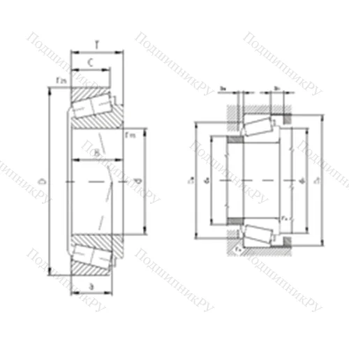 Подшипник роликовый радиально-упорный 32315BA