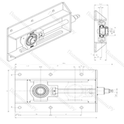 Подшипниковый узел шариковый радиальный EST 204+WB