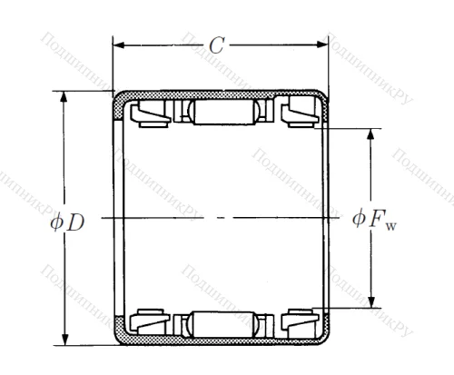 Подшипник обгонной муфты  4 RCB-121616 в Владикавказе