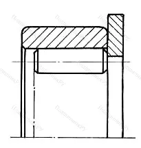 Модификация подшипника 192906КМ размер 30,3x47/52x13,6/15,6 от производителя  ГПЗ-3