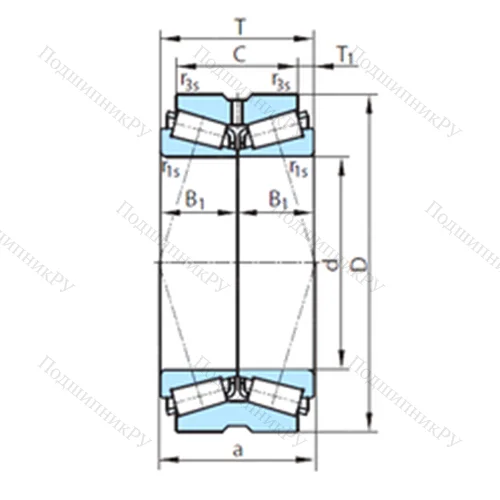 Подшипник роликовый радиально-упорный  611-4