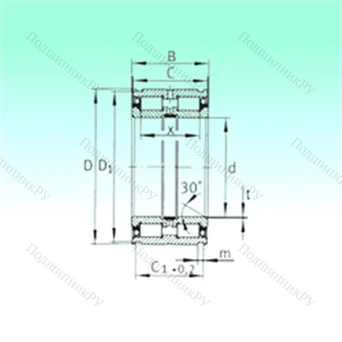 Подшипник роликовый радиальный SL 04200-PP