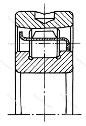 Подшипник  402319 размер 95x200x45 от производителя  ГПЗ-3
