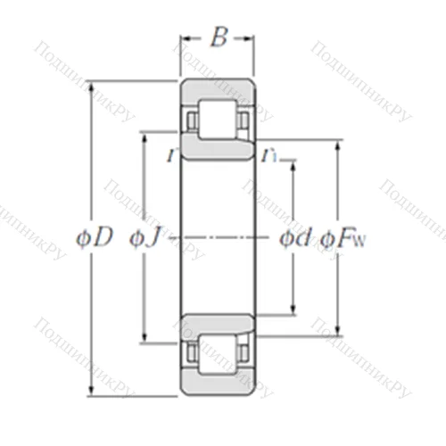 Подшипник роликовый радиальный NJ 1030 от производителя  NTN