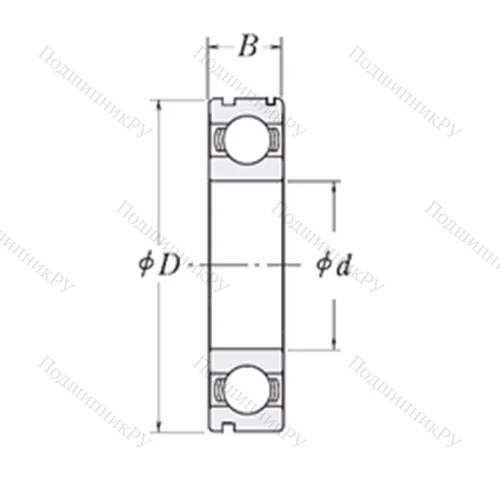 Подшипник шариковый радиальный 83B 551ASH 29T 2CS 41