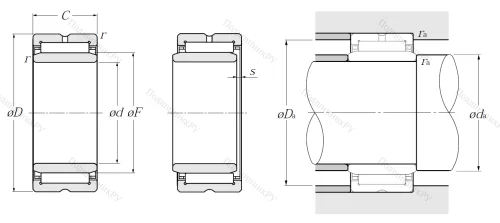 Игольчатый подшипник NA 49/32 R от производителя  NTN