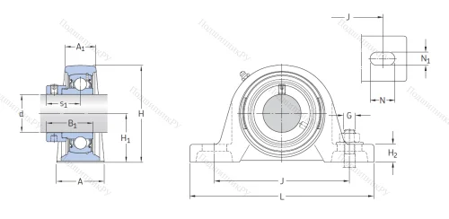 Подшипниковый узел SY 45 FM в Владикавказе