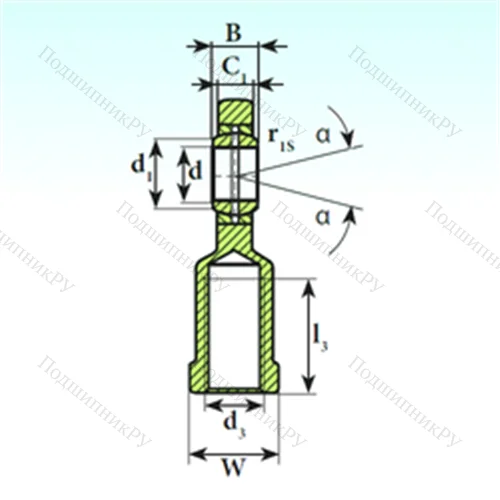 Подшипник скольжения сферический SI 30 ES от производителя  ISB