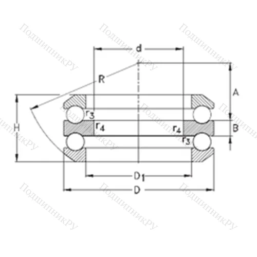 Подшипник шариковый упорный 54420-MP