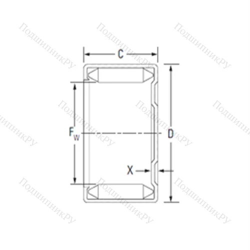 Подшипник игольчатый радиальный M-24121