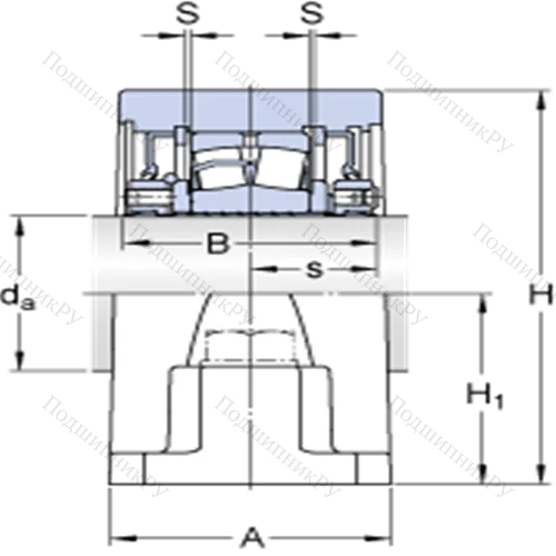 Стационарные роликоподшипниковые узлы (SKF ConCentra, для дюймовых валов) SYR 2 1/2 N