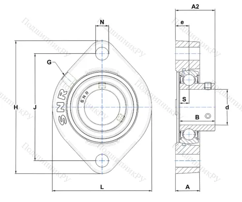 Подшипниковый узел USFD 204 CN в Владикавказе
