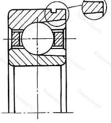 Модификация подшипника Р-170314Л размер 70x150x35