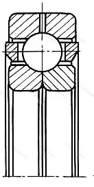 Подшипник  126205 размер 25x52x15 от производителя  ГПЗ-4