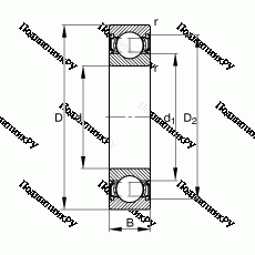 Подшипник S 6009-2RSR