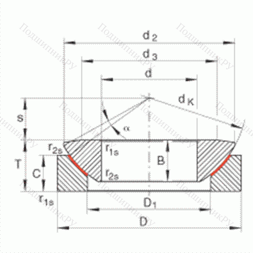 Подшипник шарнирный GE 45-AW