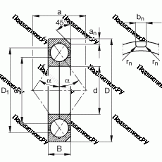 Подшипник QJ 344-N 2-MPA