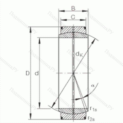 Подшипник шарнирный GE 6-DO
