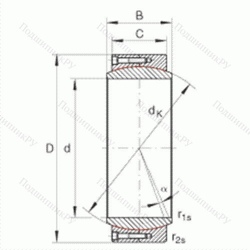 Подшипник шарнирный GE 560-DW